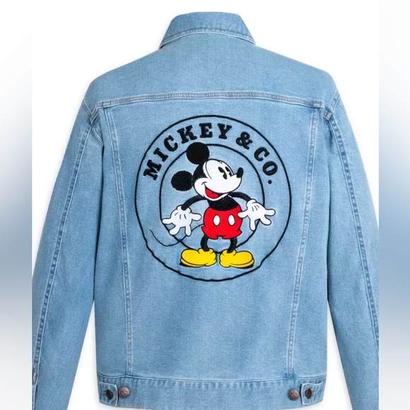 Disney Mickey Denim Jacket with Embroidered Patch - Picture 6 of 10